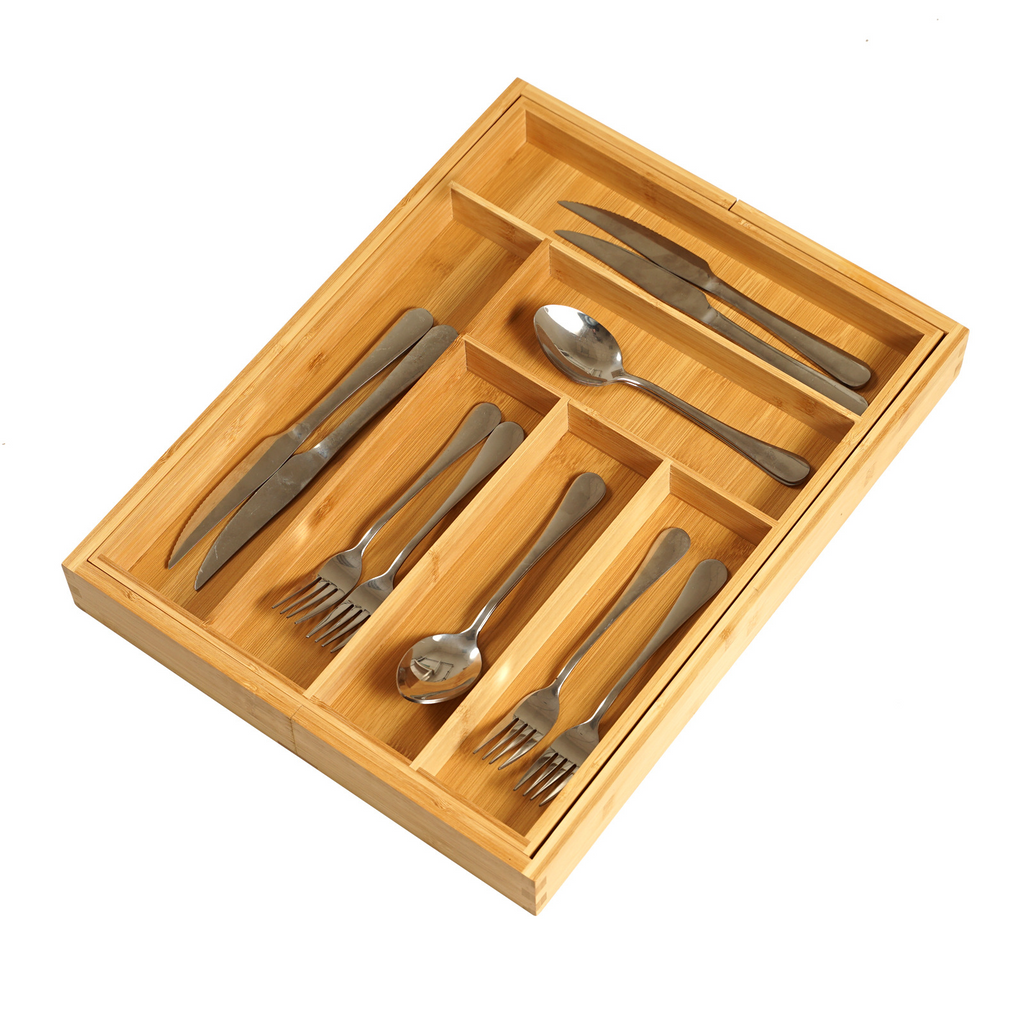 Bamboo Utensil Organizer