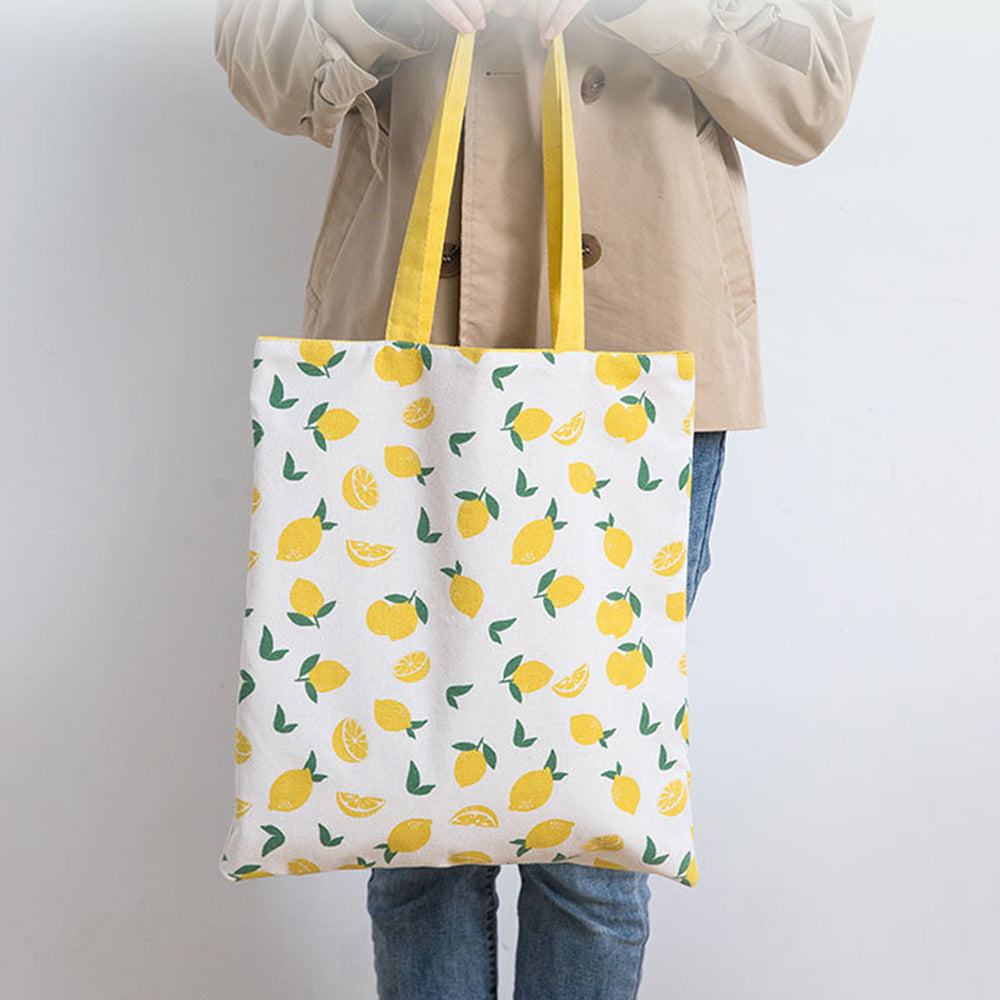 Cotton Linen Reusable Large Capacity Tote Handbag