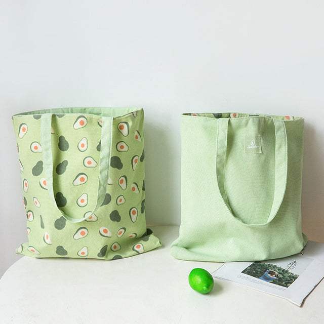 Cotton Linen Reusable Large Capacity Tote Handbag