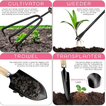 Premium Stainless Steel Gardening Tool Set