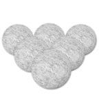 Wool Dryer Balls 6 Pack Reusable Natural Fabric Softener Ball Chemical-Free No Lint for Baby Clothes Laundry Balls for Dryer Anti Static Reduces Wrinkles and Saves Time (Light Grey)