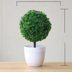 Artificial Flower Pot with Miniature Plant Decor
