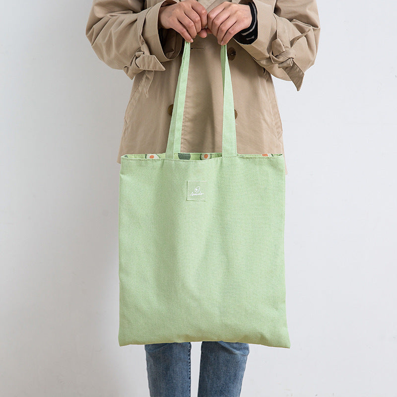 Cotton Linen Reusable Large Capacity Tote Handbag