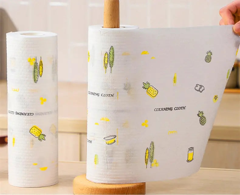 Reusable Bamboo Kitchen Towels Roll - 40 Sheets