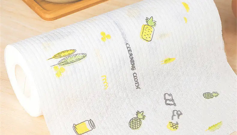 Reusable Bamboo Kitchen Towels Roll - 40 Sheets