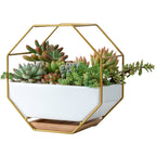 Nordic Minimalist Geometric Wrought Iron Flower Pot Set